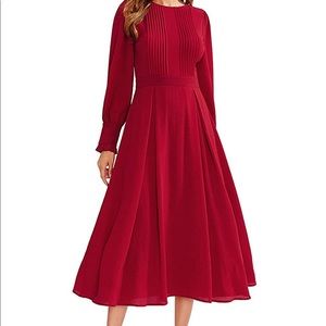 Long sleeve midi dress